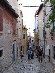 Rovinj cobbled street